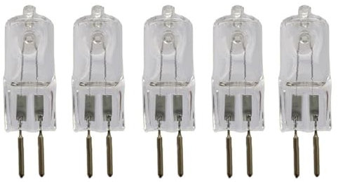 UGEFKMQ 5PC G5.3 75W 220V Halogenglühbirne Dimmbare kristallklare lampe G5.3 20W 220V Halogen Leuchtmittel Warmweiß 10W