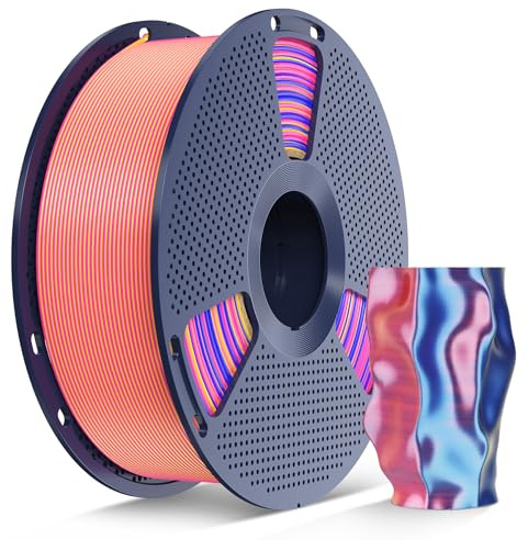 SUNLU Silk Triple Color PLA Filament, 1KG, (Red Yellow Blue)
