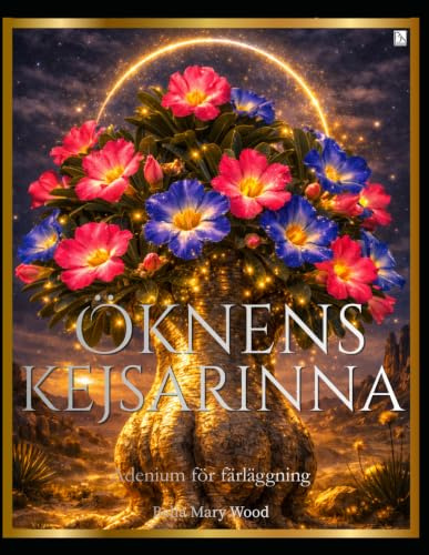Öknens Kejsarinna: Adenium konstbok: färgläggning, konturer och kreativa noteringar
