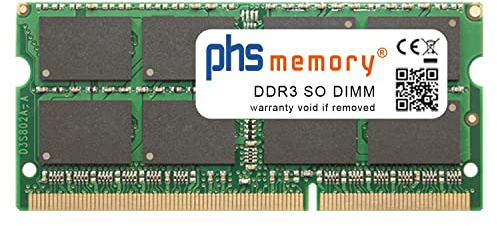PHS-memory 8GB RAM Speicher kompatibel mit Dell XPS 15 (L502x) (0njt03) DDR3 SO DIMM 1066MHz PC3-8500S