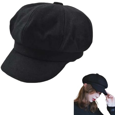 dinghaole Women's Beret Hat - French Style Fashion Beanie Cap, Autumn/Winter Ladies Hats Fashionable Autumn/Winter Headwear