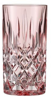 Nachtmann 2-teiliges Longdrinkgläser Set, 395 ml, Rosé, Noblesse, 105711, Cocktailgläser aus Kristallglas, Trinkgläser spülmaschinenfest