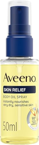 Aveeno Daily Moisturising Body Cleansing Oil (1x 50ml), Nourishing Shower Body Oil for Normal to Dry Skin, Soap-Free, Lightly Scented & Vegan* with Soothing Prebiotic Triple Oat