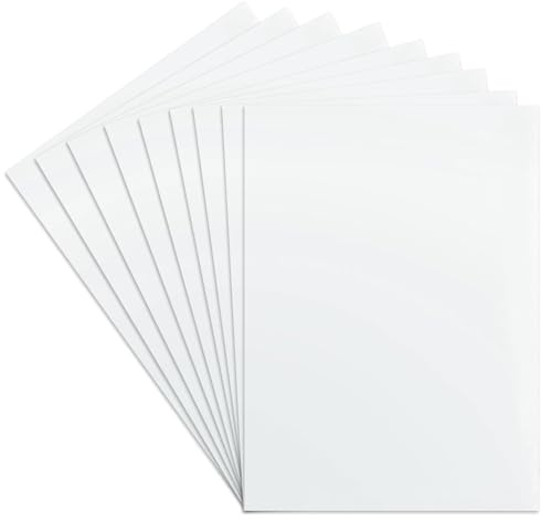 40 Stück A4 Kunststoffplatte, 297x210x0,2mm Kunststoffplatten acrylglas PVC Acryl Platte Acrylplatte Transparente Kunststoffplatte für Fotorahmen Karten Basteln