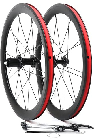 Juego De Ruedas BMX 20 Pulgadas 406 QR Delantera 9x74mm Trasera 10x130mm Ruedas para Bicicleta Plegable Frenos V Bujes 20H para Cassette De 7/8/9/10/11 Velocidades