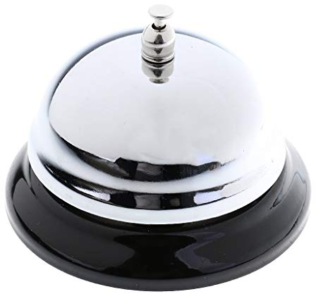 Polished Metal Table Bell For Hotel Reception Restaurant Hotel