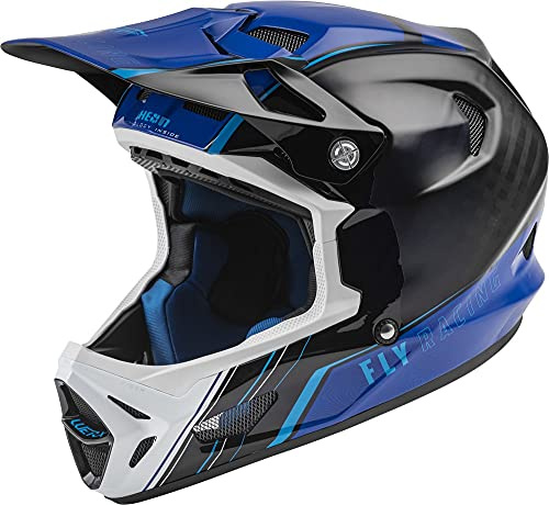 FLY Racing WERX-R Carbon Full-Face Mountain Bike Helmet — 12K Carbon Shell, RHEON, Triple-Density EPS, TFV Ventilation, Quick-Release Cheek Pads — Downhill / BMX