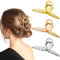 Kiiwah 3 Pinces à Cheveux en Métal, Grandes Barrettes Crabe à Cheveux Hair Clip Antidérapantes en Or, Argent, Or Rose pour Femmes Cheveux Épais & Cheveux Fins