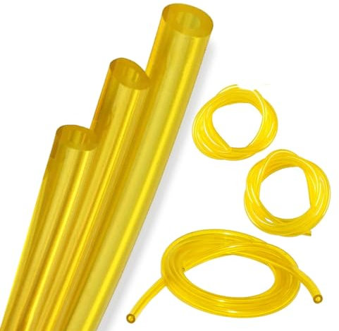 SULIUDAJI 3 Lot de 1 mètres Tuyau Durite d'essence pour Souffleur Coupe-Bordure Tronçonneuse Debroussailleuse, Tuyau de Carburant Flexible Résistant