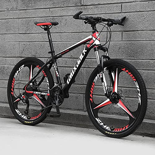 26-tums hopfällbara mountainbikes, 21/24/27/30-växlade MTB-cyklar, fullfjädring 26 tums 3-ekrade hjul, halkfri cykel för män/kvinnor,D,30 speed