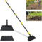 Pala di Pulizia Multifunzionale Distaccabile,220cm Pala da Giardino di Pulizia Diserbo Pala Piatta in Acciaio,Strumento per Piantare Diserbo all'Aperto,Pala per Diserbo/2Lame