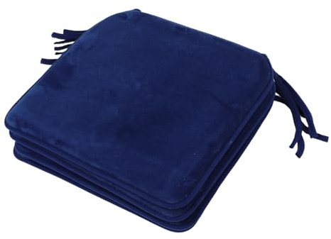 OUNONA 4stücke Sitzpolster Für Esszimmerstühle Stuhlkissen Mit Bändern rutschfeste Stuhlauflagen Waschbarer Bezug Geeignet Für Küchenstühle Und Gartenhocker