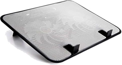 14 tum laptop-kylare 5 V dubbel fläkt USB extern bärbar dator kyldyna tunt stativ hög hastighet tyst metallpanelfläktar (vit)