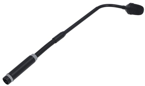 lvifloae Micrófono dinámico de Cuello de Cisne, micrófono Profesional XLR Vocal para DJ con Tubo metálico Flexible, especializado para DJ, presentaciones en escenarios, Salas