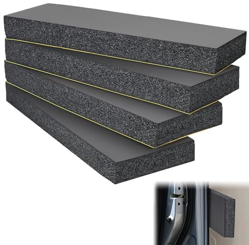 4Pcs Garage Wall Protectors, EVA Foam Sheets 30x10x3cm Bumper Guard | Self-Adhesive Car Door Edge Protector, Anti-Scratch Waterproof Foam Pad, Universal Parking Protection Strip for Garage