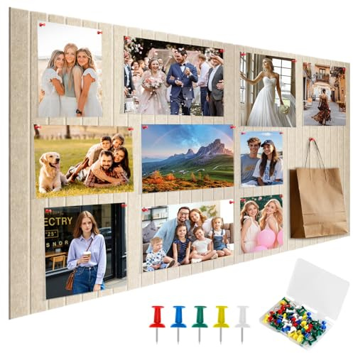 Tableau en Liège Mural 80 x 40cm, Grand Tableau D'affichage Autocollant en Feutre, 0,9cm D'épaisseur, Feutre Adhésif Pliable pour école, Maison, Cuisine, Bureau, Camel