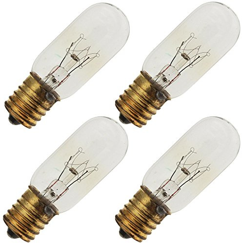 Industrial Performance 15T7N 120V, 15 Watt, T7, Intermediate Screw (E17) Base Tubular Light Bulb (4 Bulbs)