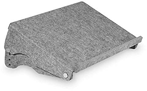 BakkerElkhuizen Q-doc 515 Circular Dokumentenhalter, 7 verstellbare Höhen, Hellgrau PET-Filz