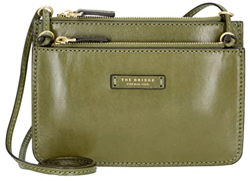The Bridge Rustici - Schultertasche 21 cm verde fico