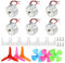 CHEVVY 6 Set Mini Motori 3V Kit Motori DC con Supporto Motore Ventilatore Foglia Motore Elettrico 5000 RPM Mini Motori Circuiti Elettrici Per Esperimento DIY Fisica Educativa
