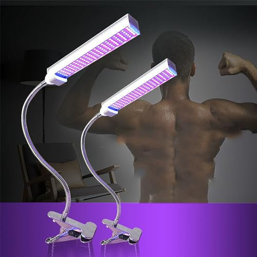 Lampe Bronzage pour La Maison,lumière Solarium Domestique Pliable Réglable avec Zone Bronzage Et D'irradiation Naturelle 365nm 60 * 30cm,Irradiation À Angle Complet 360 ​​°, pour Salon Beauté
