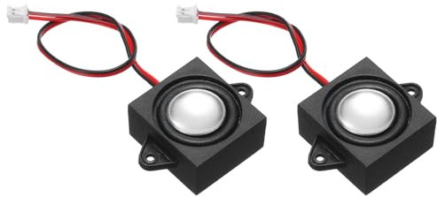 sourcing map 4Pcs Speaker 3 Watt 8 Ohm Micro Speaker with JST-PH2.0 Interface for Small Electronic Project Advertising Machines LCD TV Monitors
