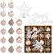 Rose Gold Weihnachtskugeln Kunststoff Set, 18 Stück Weihnachtsbaumschmuck Christbaumkugeln Deko Weihnachten Weihnachtsbaumkugeln Plastik Weihnachtsschmuck