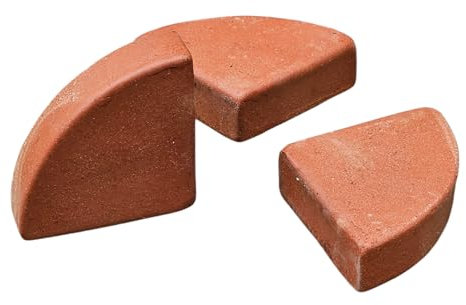 Blumentopf Terrakotta Pflanzgefäß Liscio Toscana limoni Toscana -Italienische Handarbeit- 25cm - 40cm ABSOLUT FROSTFEST Italienisches Terracotta (3er Set Füße, 7cm)