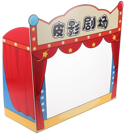 Milisten Traditionelle Schattenpuppen Theatre Bühne Kinder Kindergarten Familie Zeigt Fingerpuppen -Theater -Requisiten Für Storytelling -Accessoires