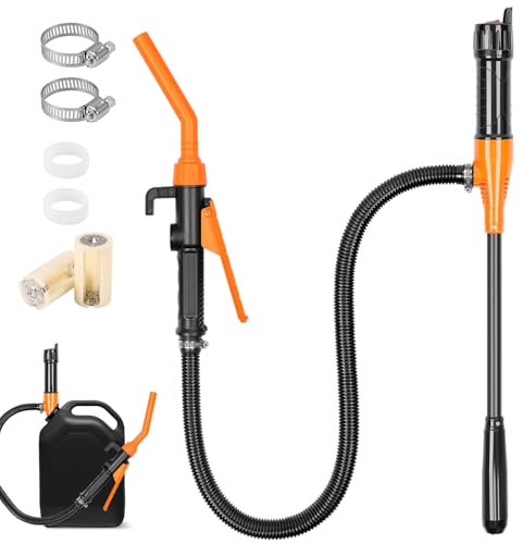 Pompe à batterie portable multifonctionnelle - Pompe à carburant électrique pour essence, diesel, eau, jusqu'à 9 litres par minute