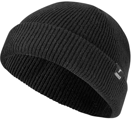 Reusch Fisherman Beanie – Kurze Mütze, Seemannsmütze, Unisex für Frühling, Herbst & Winter, Streetwear Look für Damen & Herren, weiches atmungsaktives Material, optimale Passform