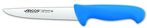 Arcos Coltello da Macellaio in Acciaio Inossidabile con Lama Stretta 160 mm – Coltello Professionale con Manico Ergonomico in Poliossimetilene – Blu, Serie 2900