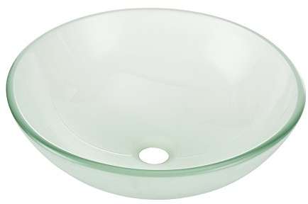 [neu.haus] Lavabo en Aspect Verre dépoli Rond[Ø42cm] Vasque Voile