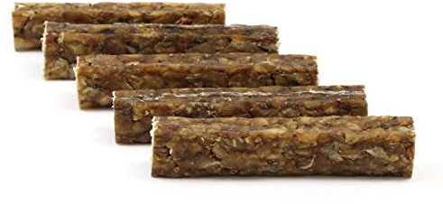 DOGBOSS 100% Natur Kauriegel, Hundeleckerli, gesunder Hundesnack, Rinderhaut mit Ente & Apfel, 5 Stück 12 cm