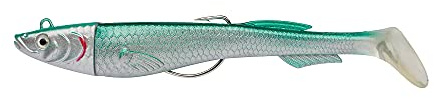 Berkley PowerBait Power Sardina, Gancho de Pesca, señuelos Suaves, Pesca de mar, Cebo Suave de Agua Salada, señuelo de Cola de Paleta para lubina, lubina, abadejo, Bacalao, Anguila, Ling y Wrasse,