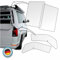 LACKSCHUTZSHOP Lackschutzfolie Pads passend für Fahrradheckträger VW T6 / T6.1 | Schutzfolie transparent passend für Heckträger Heckklappe Volkswagen und Fahrradträger Thule