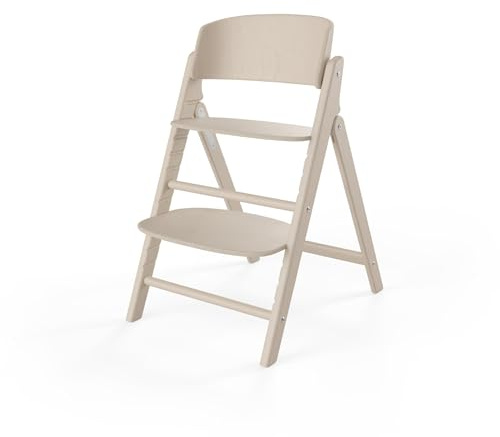 CYBEX Gold Chaise haute CLICK & FOLD, ensemble 3-en-1, réglable de la naissance à 6 mois jusqu'à 99 ans, utilisable dès la naissance avec le transat Gold, set bébé et plateau inclus, Light Natural