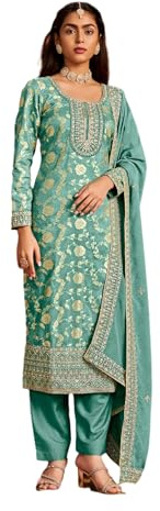 Bröllopskläder byxa Dupatta kostymer indisk tjusig designer Salwar Kameez klänning, Val 3, 50