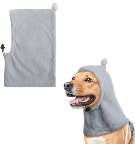 EJRUP Orecchie silenziose per cani, Caldi Cappelli per Animali Domestici, berretto invernale con protezione per le orecchie per cani, berretto invernale con protezione dal rumore(M)