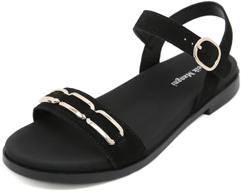 Meik Mangni sandales femme été confortable Léger Antidérapantes Plate Chaussures Réglables Chevilleet Bout Ouvert Décontractées Chaussure,36-42 EU