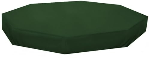 Suxdlan Sandlådeskydd, vattentät, sexkantig, 84,3 x 78,4 x 9,1 Oxfordtyg, UV-skydd, dammsäker, sandlådeskydd för utomhusträdgård, grön
