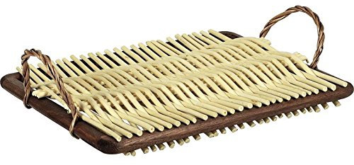 AUBRY GASPARD Plateau à Fromage en Osier et Bois