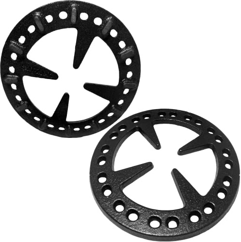 MCAMPAS Gas Stove Cast Iron Ring Reducer 5 inch for Coffee Pots, 2 Pack