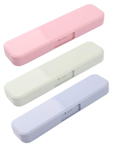 3pcs couverts portable de voyage, étui de rangement pour ustensiles de voyage, Boite a Couvert Transportable, pour Camping Voyage de Pique-Nique à l'École de Travail