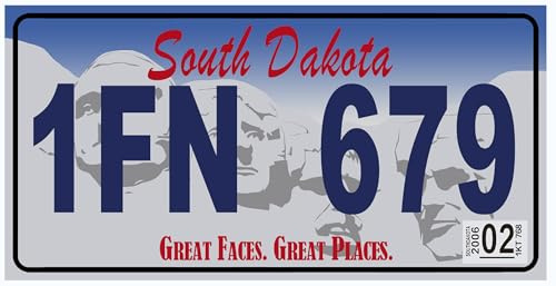 OPO 10 - USA Autokennzeichen - Metallreplik 30x15 cm: South Dakota (C11)