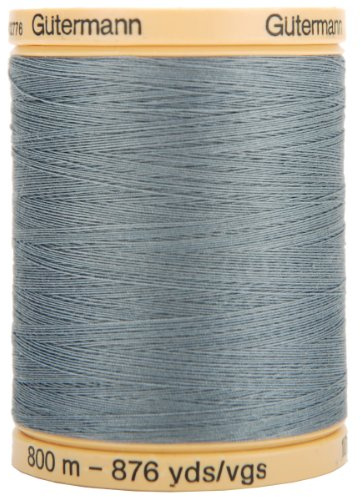 Gutermann Natural Cotton Thread Solids 876yd, Stormy Grey