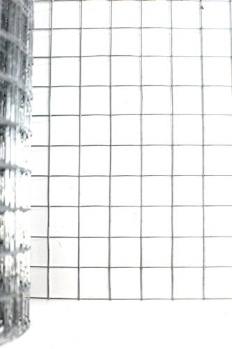 Easipet Galvanised Welded Wire Mesh, 16 Gauge, 1 x 1 inch, 48 x 15 metres