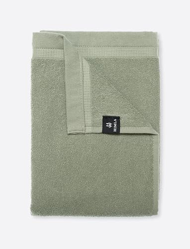 Himla Toalla Lina de rizo con colgador, 50 x 70 cm, color: verde sage – suave tejido de rizo de lino 70% algodón 30% lino – Oeko-tex 100 – 550 g/m²