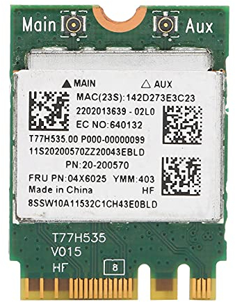Dilwe NGFF M.2 PCI-E RTL8723BENF RTL8723BE Carte Réseau WiFi Portable pour Ordinateurs Portables, FRU 04X6025 Adaptateur Réseau WiFi 300M pour B40-30 N40-70 pour 7 8