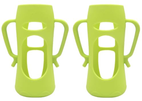 TOYANDONA Silicone Baby Bottle Cover 2 Pcs Protective Sleeve for Infant Feeding Bottles 240Ml Soft Flexible Anti-Drop Bottle Sleeve for Baby Protection